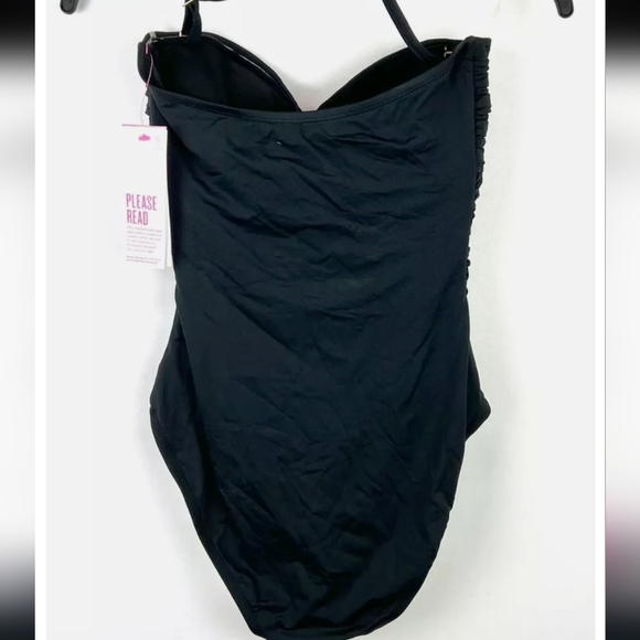 Lilly Pulitzer Flanenco One Piece bathing Sz.12 Black NWT - Picture 2 of 6